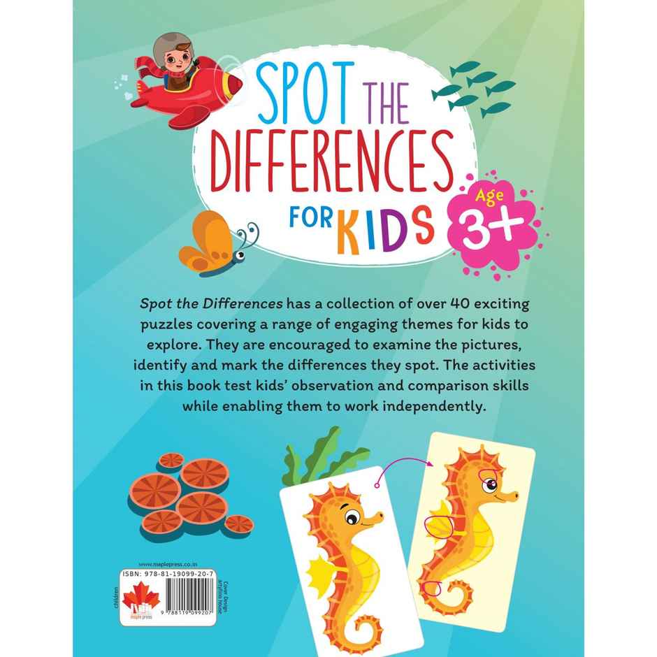 Brain Activity Book For Kids - Spot Differences - Brain Boosting Activities | Age 3-7