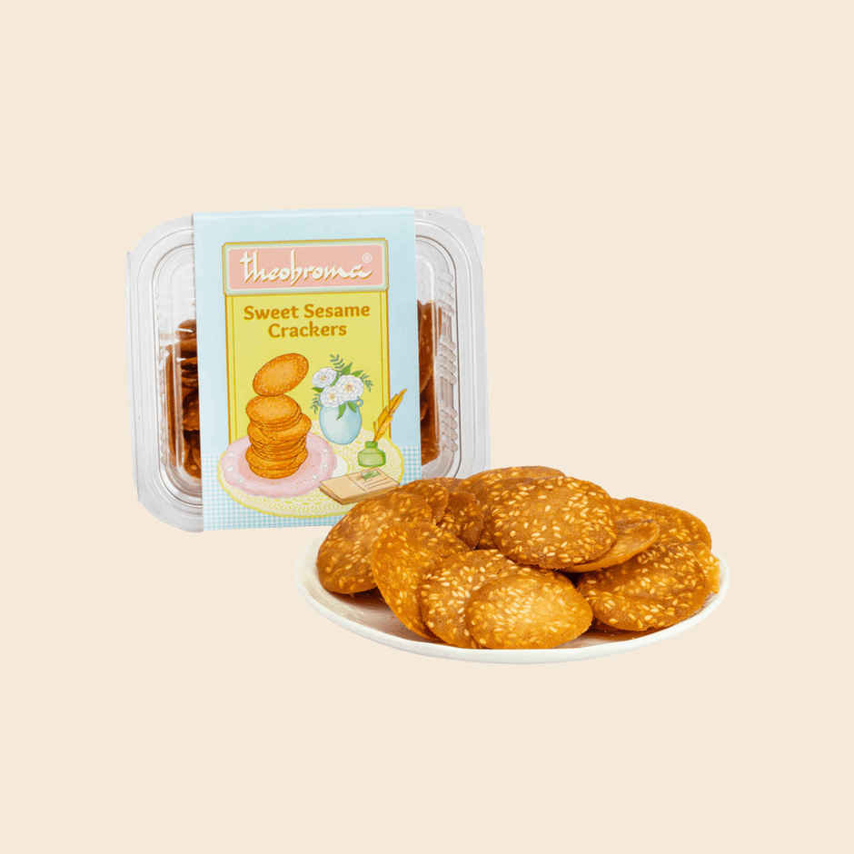 Theobroma Sweet Sesame Crackers | No Preservatives | No Palm Oil