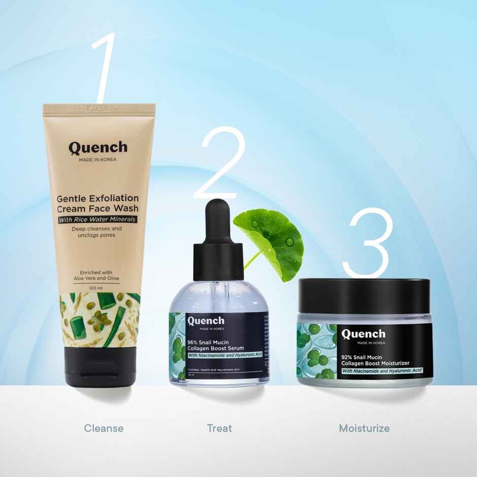 Quench Botanics 96% Snail Mucin Collagen Boost Serum