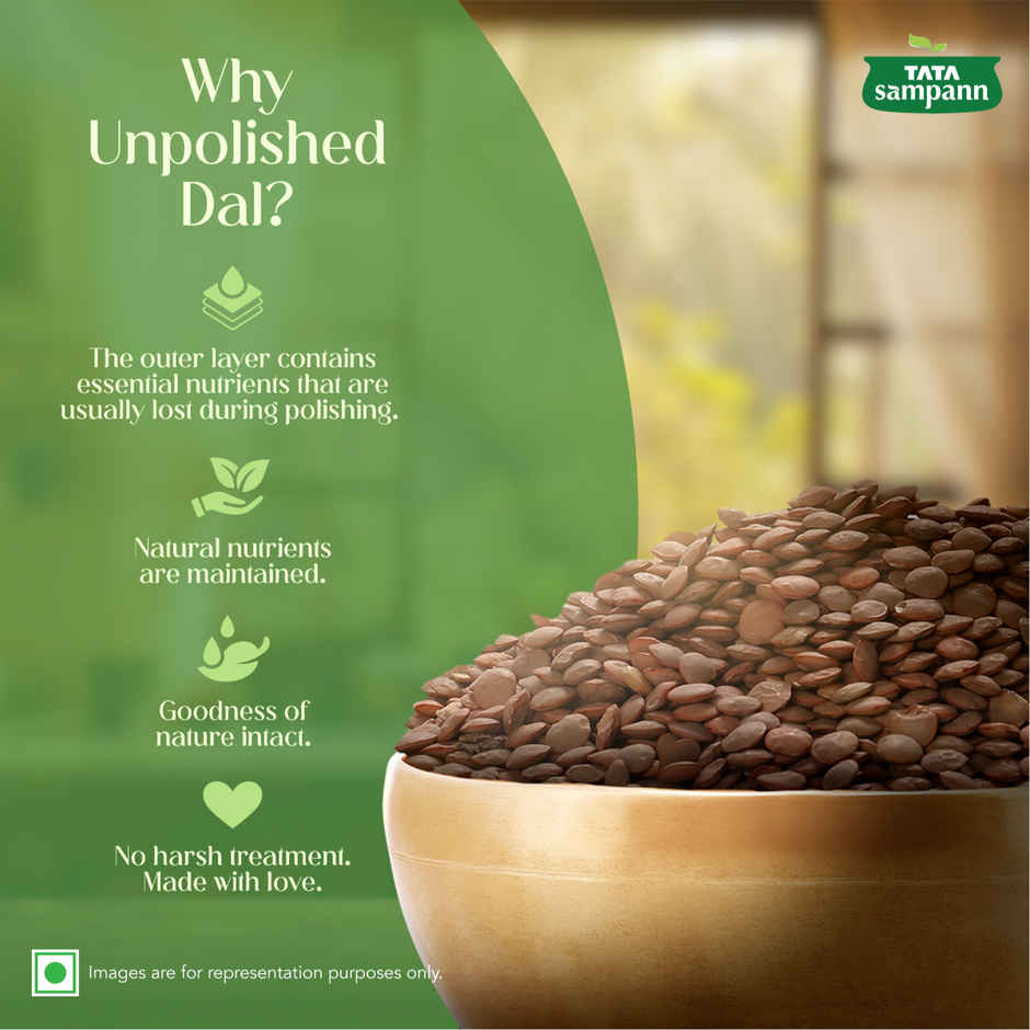 Tata Sampann Unpolished Kali Masoor Dal