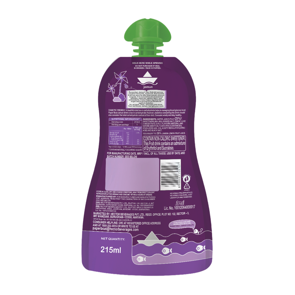 Paper Boat Jamun Drink