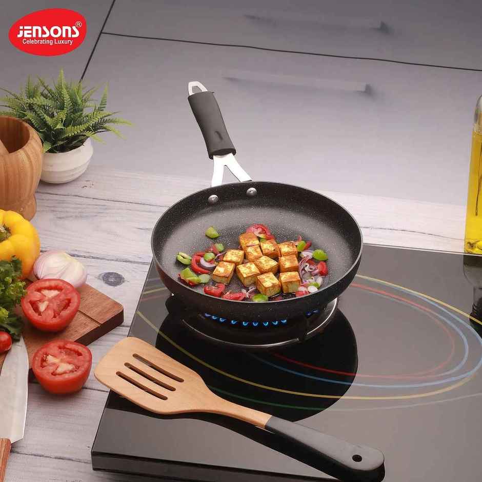 Jensons Pro Wellness Frying Pan Without Lid 22 cm Induction Compatible
