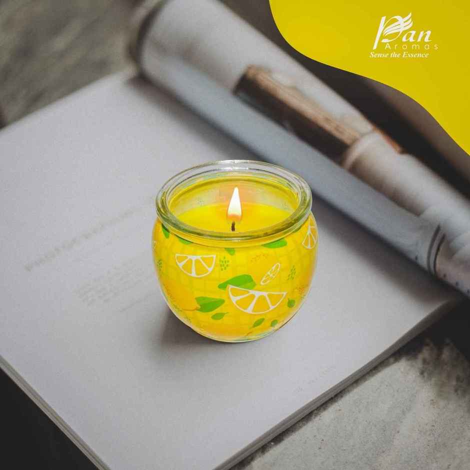 Shrink Sleeve Glass Candle | Lemon Grass | Pan Aromas