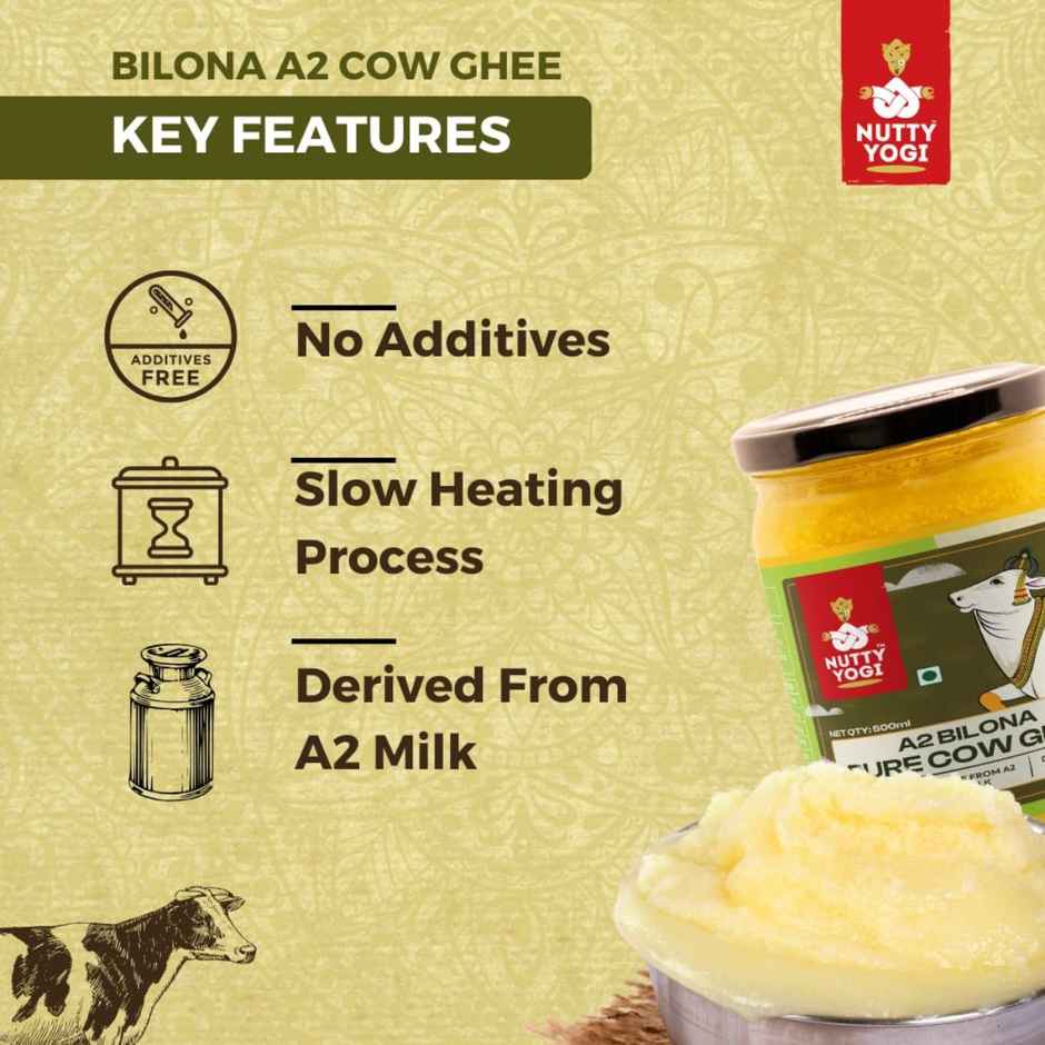 Nutty Yogi Pure Bilona - A2 Pure Cow Ghee