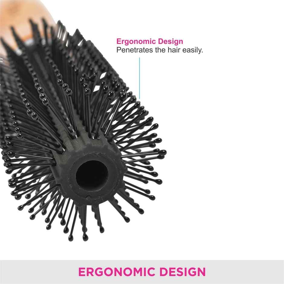 VEGA Round Hair Brush For Adding Curls | Volume And Waves In Hair| Men And Women | H3-Rb