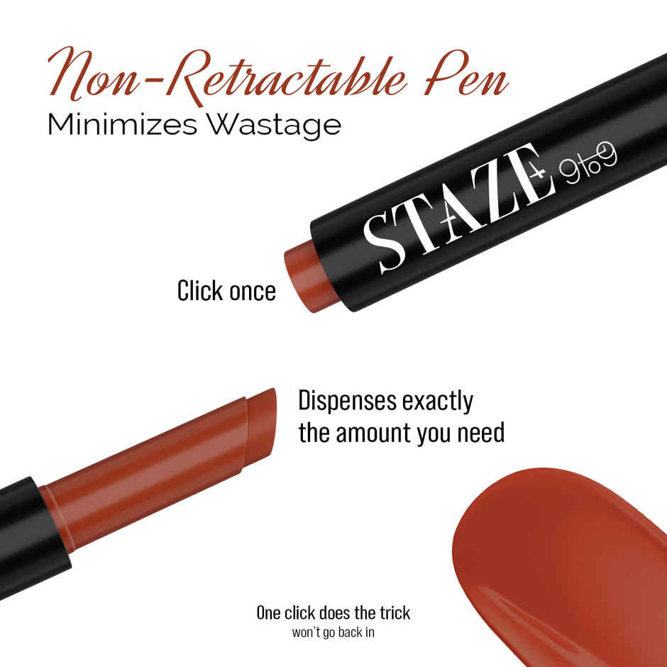 Staze Y.U.M.M.Y Gloss + Tint + Balm with SPF 15 | Glossy Finish | 01 Salted Caramel | 2 gm