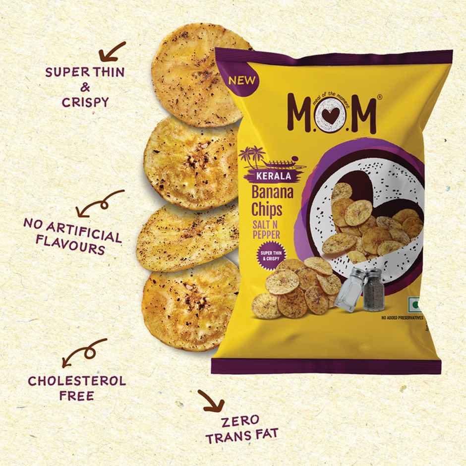 MOM Kerala Banana Chips | Salt N Pepper | Crunchy & Tasty