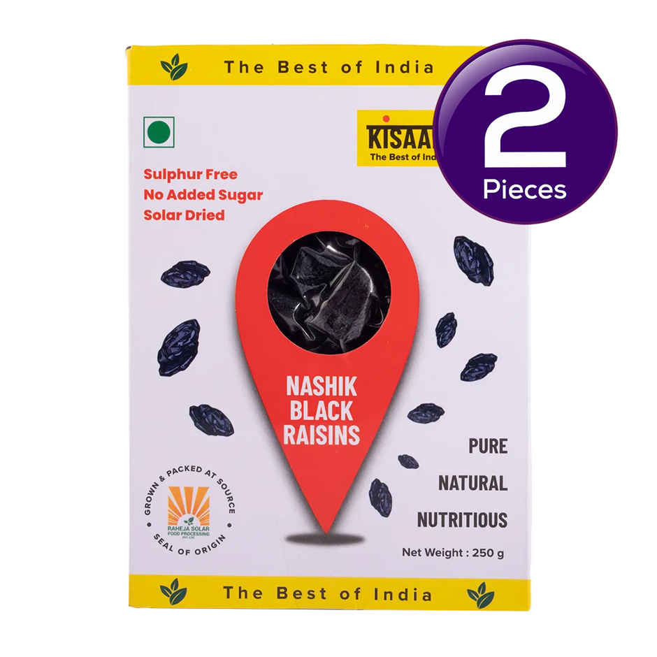 KisaanSay Nashik Black Raisins Combo