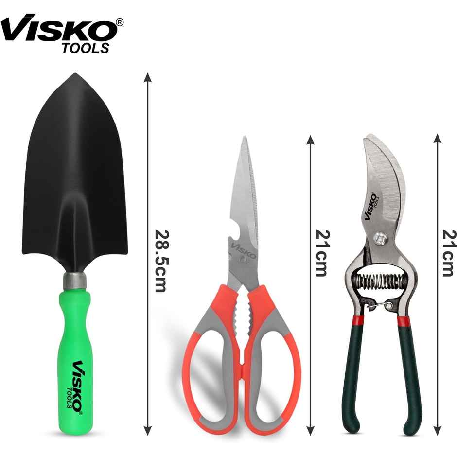 Visko 649 Garden Tools Set With 3 pcs Garden Tool Kit | 3 Tools