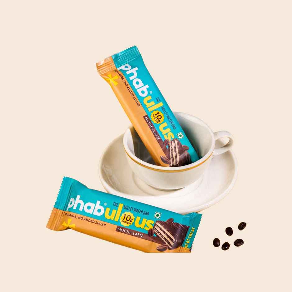 Phab Mocha Latte Millet Wafer Bar I 10g Protein Wafer