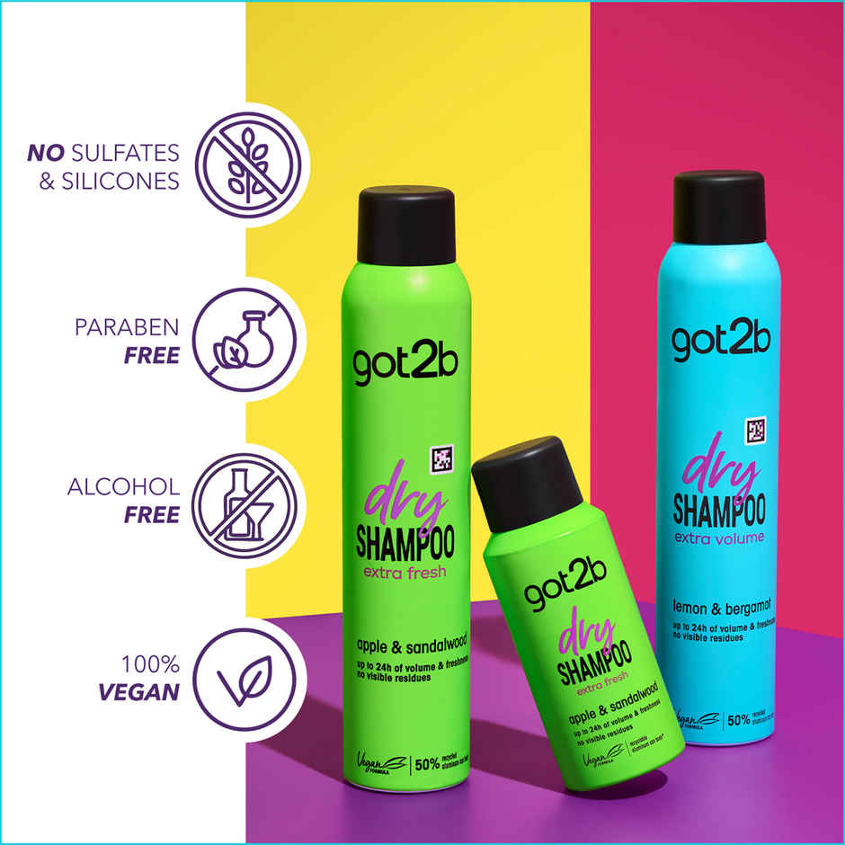 Dry Shampoo Instant Fresh Up Extra Volume, Cleanser With 48hrs Fragrance