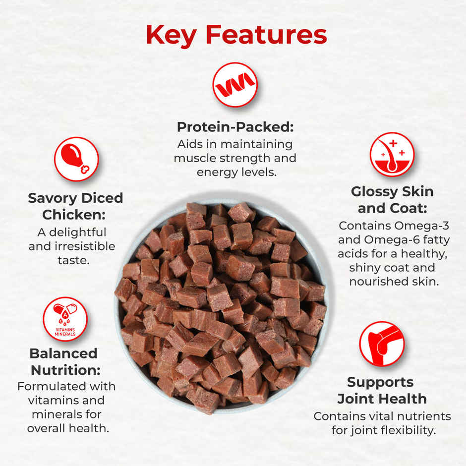 Drools Chicken Diced Dog Treats | Best For Training & Bonding | For Puppy & Adult