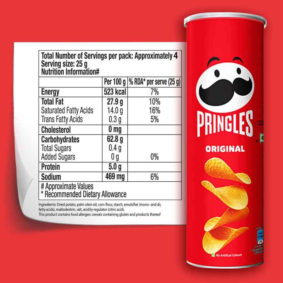 Pringles Potato Chips Original Flavour | Crunchy & Classic