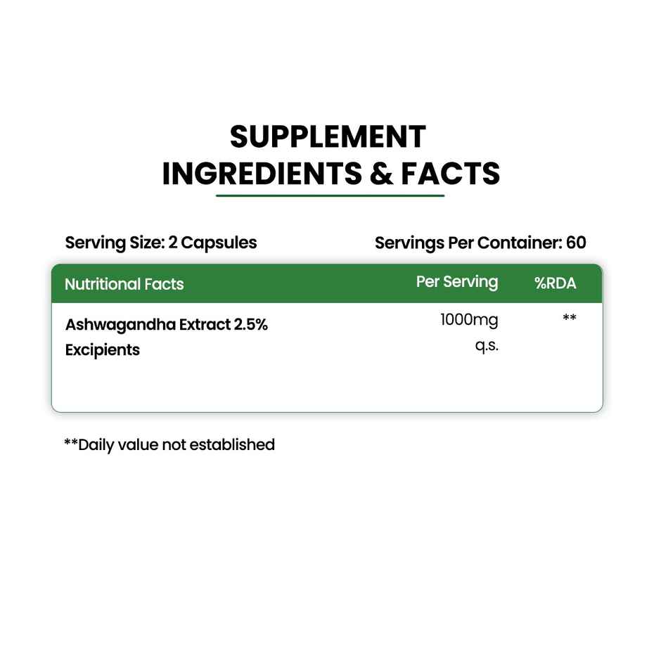 Himalayan Organics Ashwagandha 120 Capsules