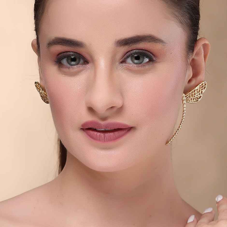 Karatcart Women's Stud Earrings Gold One Size | 33038799