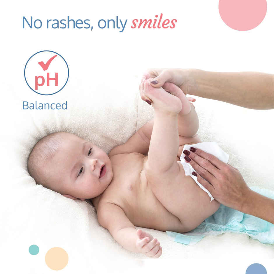 LuvLap Moisturising Wet Wipes with Lid, with Aloe Vera, Vitamin E & Chamomile