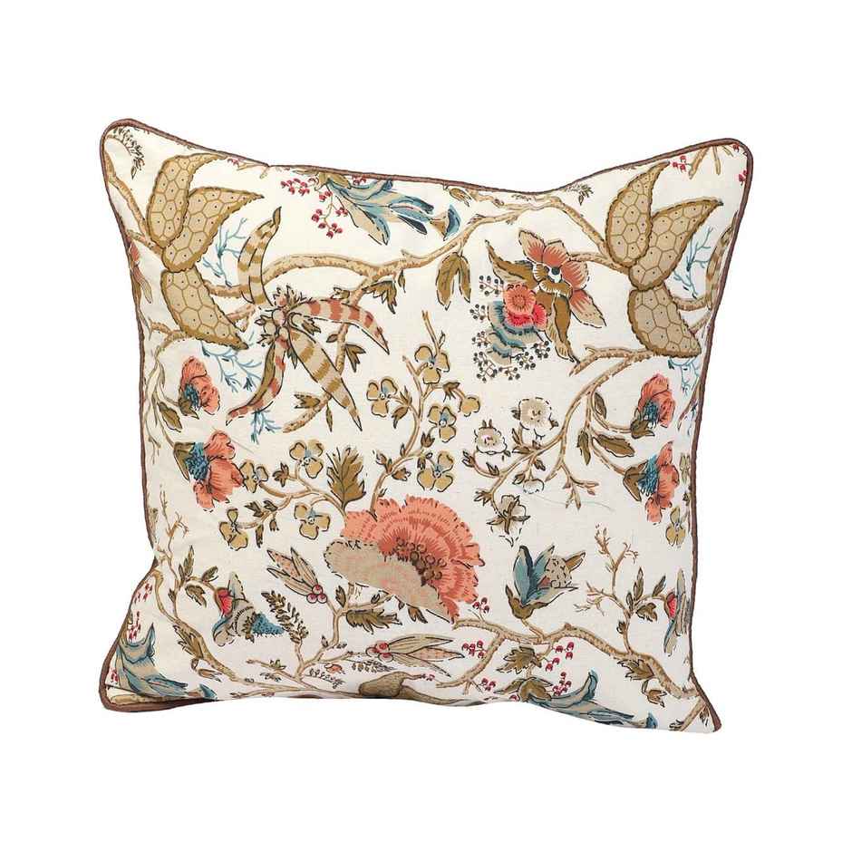 Casacraft by Pepperfry Multicolor Cotton Floral 16 x16 Inch Cushion Covers | Pack of 2