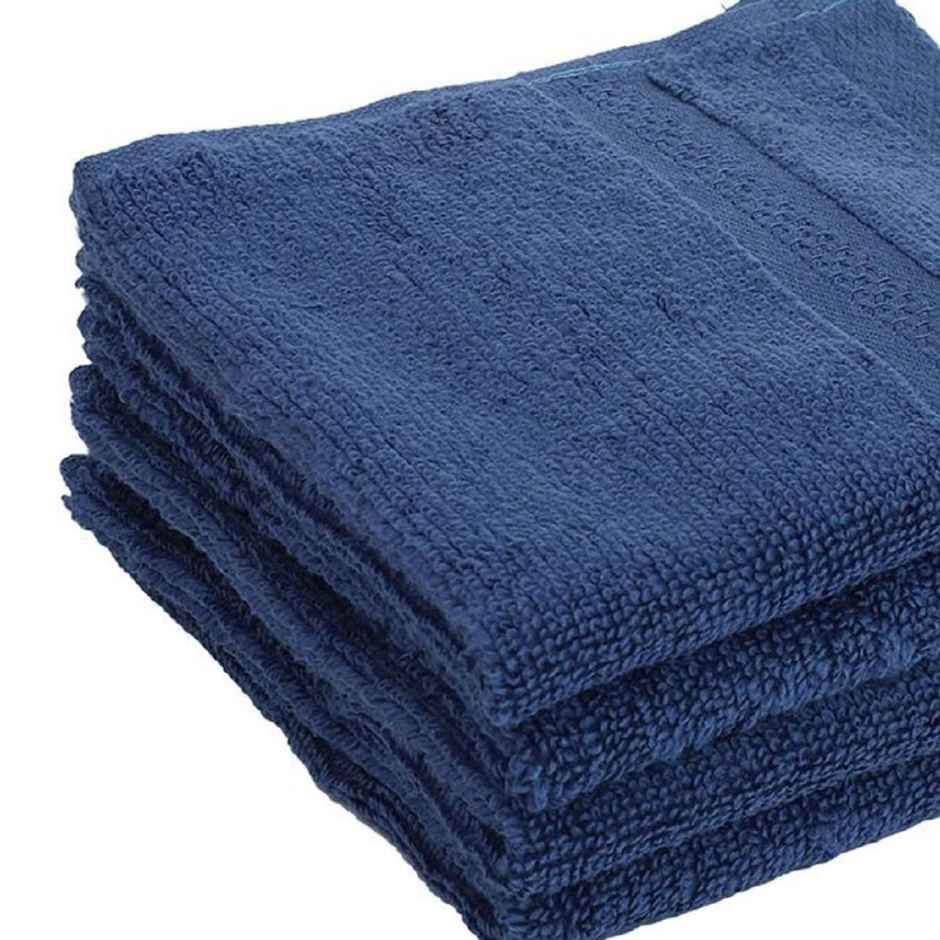 Bianca Face Towel Soft Blue | 480 GSM | 30cm x 30cm | Pack of 4