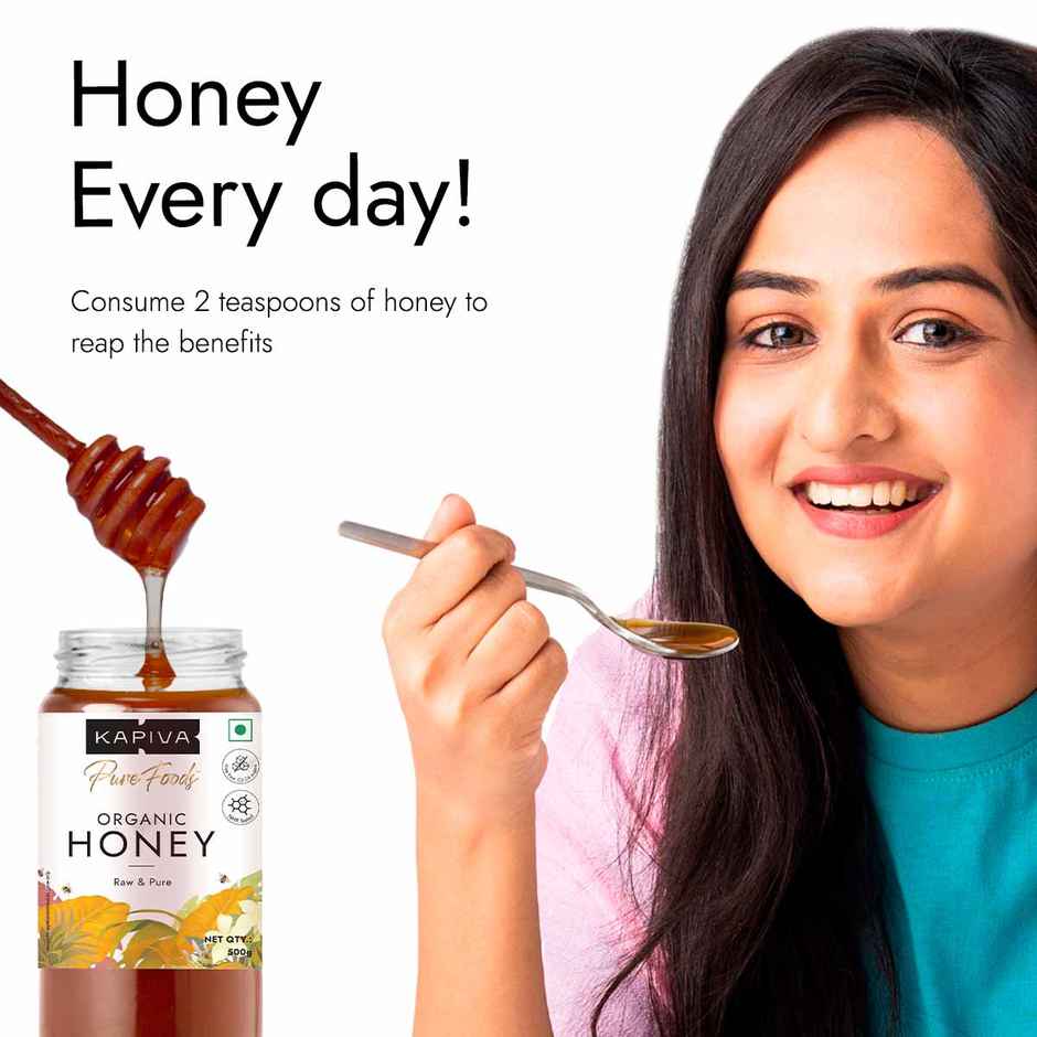 Kapiva Organic Honey 100% Natural & Organic | Strengthens Immunity & Aids Digestion