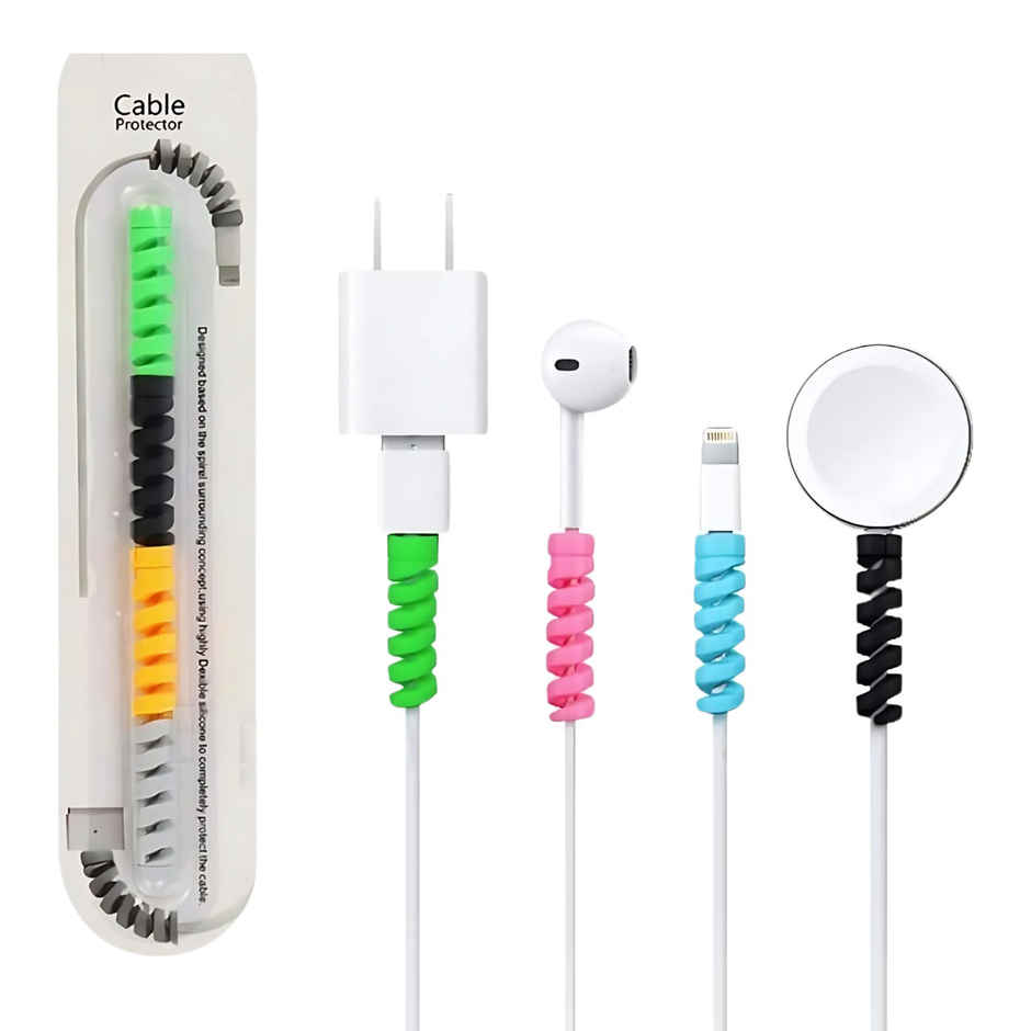 AILKIN Spiral Charger Cable Protector | Data Cable Saver | Protective Covers