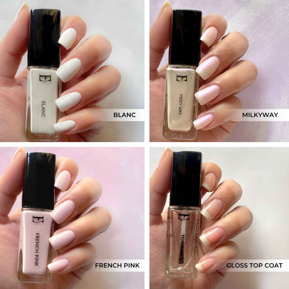 Ellement Co. Timeless Elegance Nail Polish Kit | Office-Friendly Everyday Shades | Quick Dry