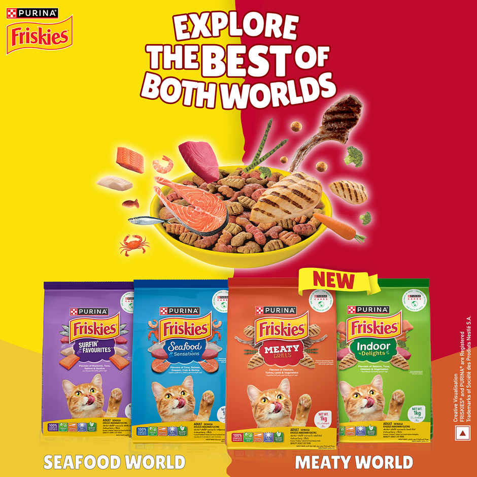 Purina Friskies Kitten Discoveries Baby Cat Food Tuna Chicken Milk Vegetables & Whole Grain Flavours