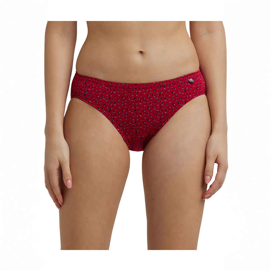 Jockey 1410 Women's Super Combed Cotton Underwear Bikini Panty|PO3 | Multicolor Dark assorted-L