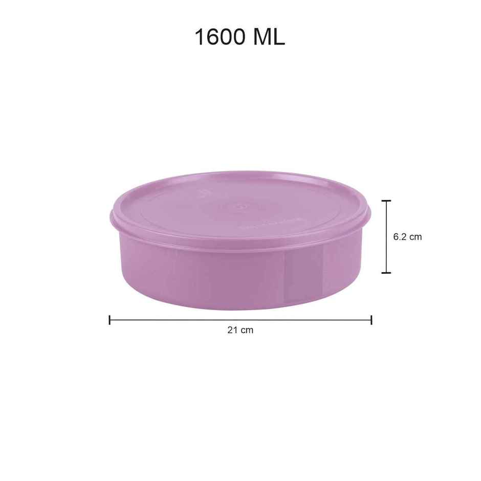 Joyo Fresherware Round Containers With Lid For Multipurpose Storage, BPA Free, 1600ml, Assorted