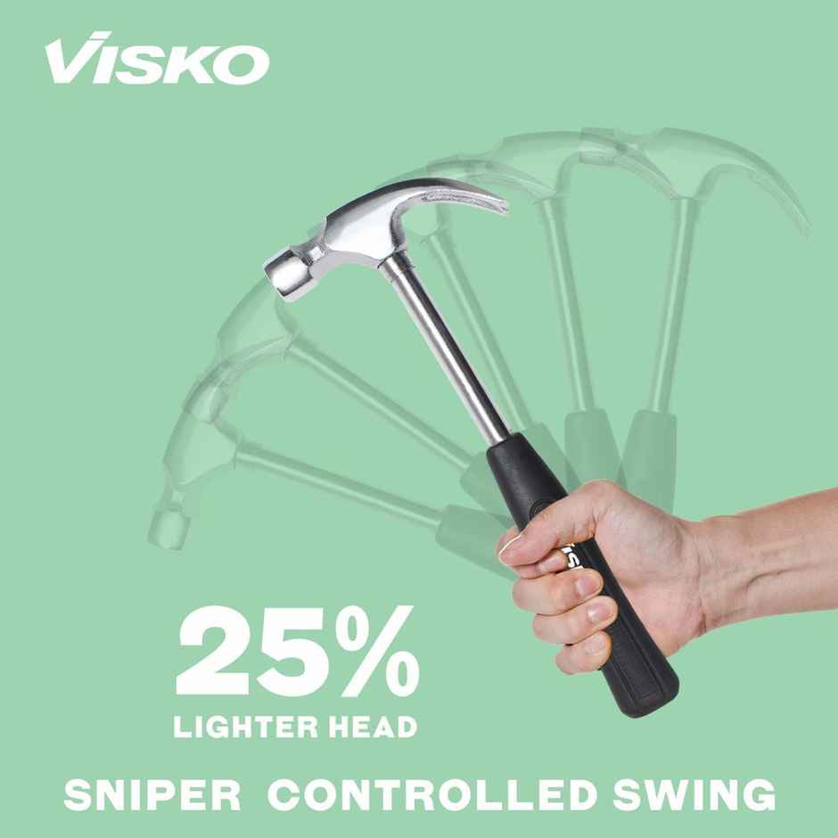 Visko Steel Shaft 12.7Cm Claw Hammer Curved Claw Hammer 0.6 Kg