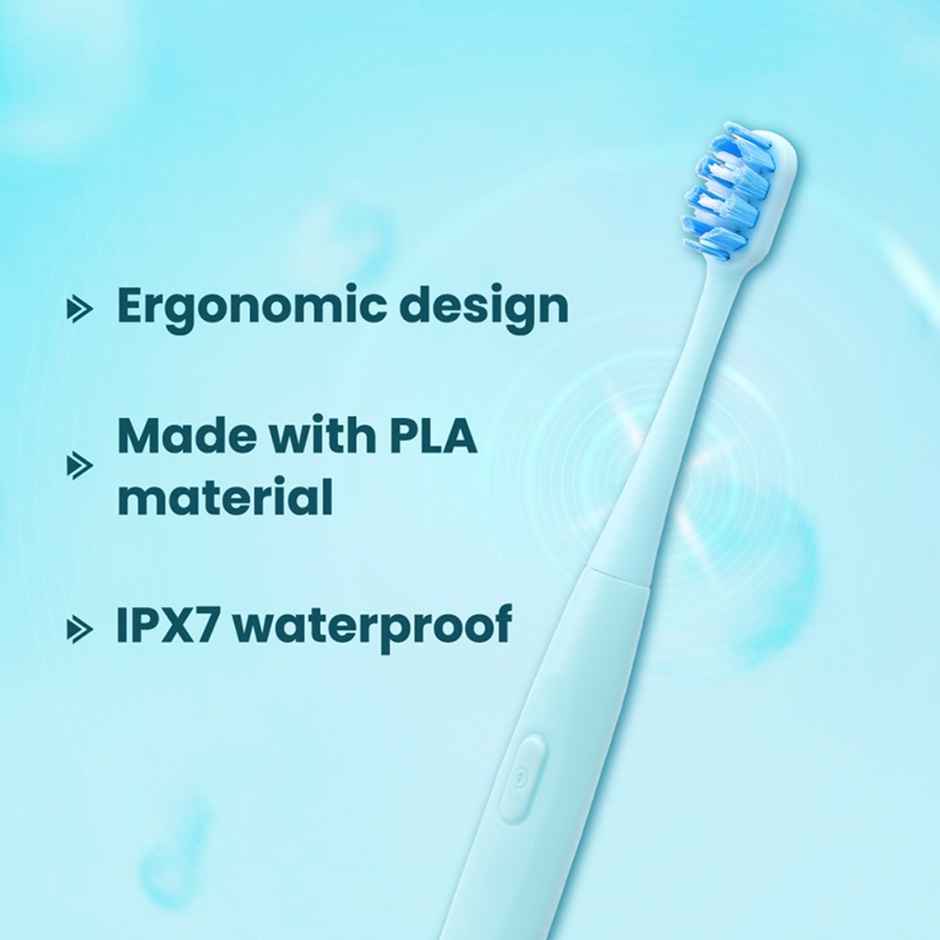 Dr.Dento Neo Sonic Electric Toothbrush | 2 Heads + Cover | 120 Day Battery - Ocean Blue