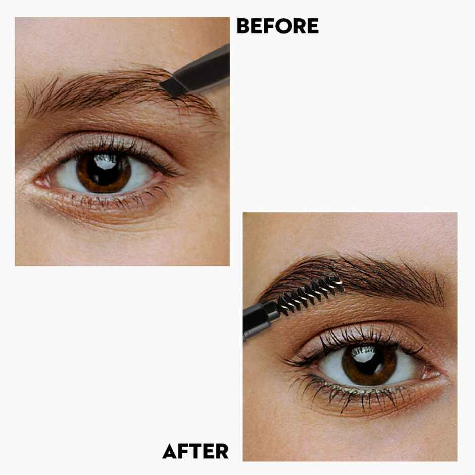 SUGAR Cosmetics Arch Arrival Brow Definer - 04 Felix Onyx (Dark Blackish Brown)