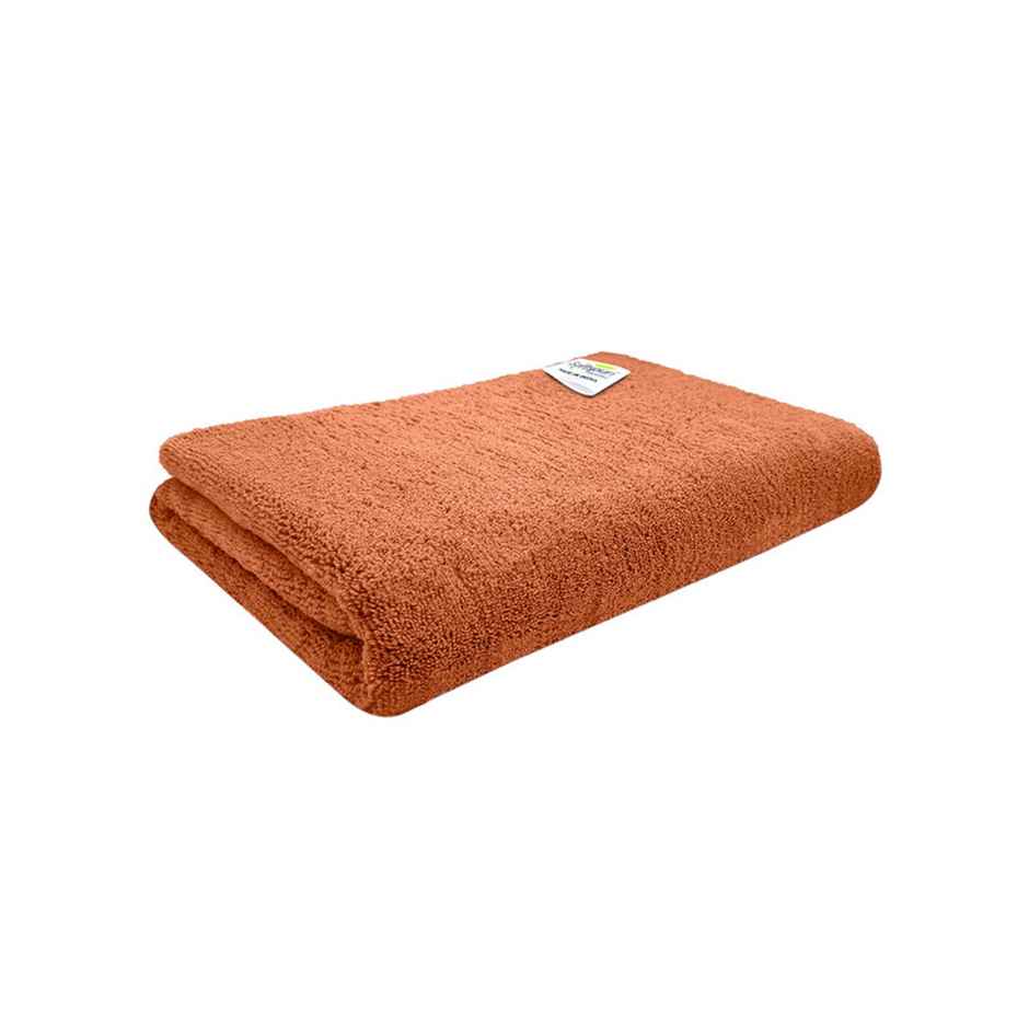 Softspun Microfiber Yoga, Gym & Sports Towel (Small, 380 GSM, 16 x 24 in, 1pc, Brown)