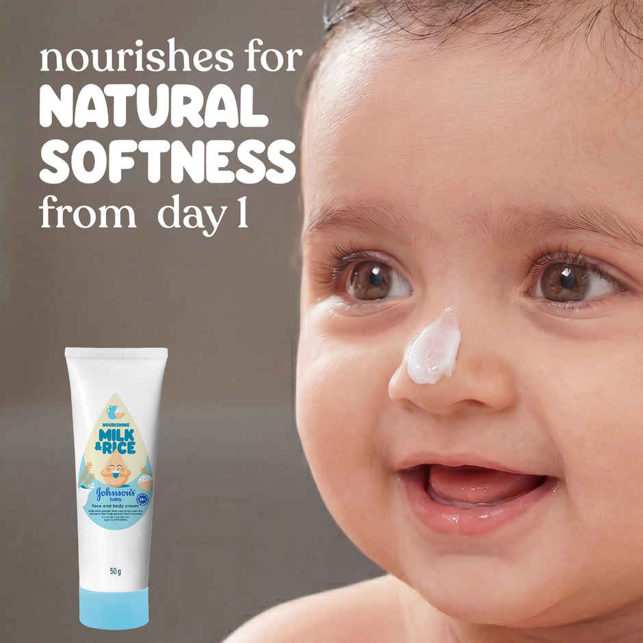 Johnson's & Johnson's Baby Nourishing Milk & Rice Face & Body Cream