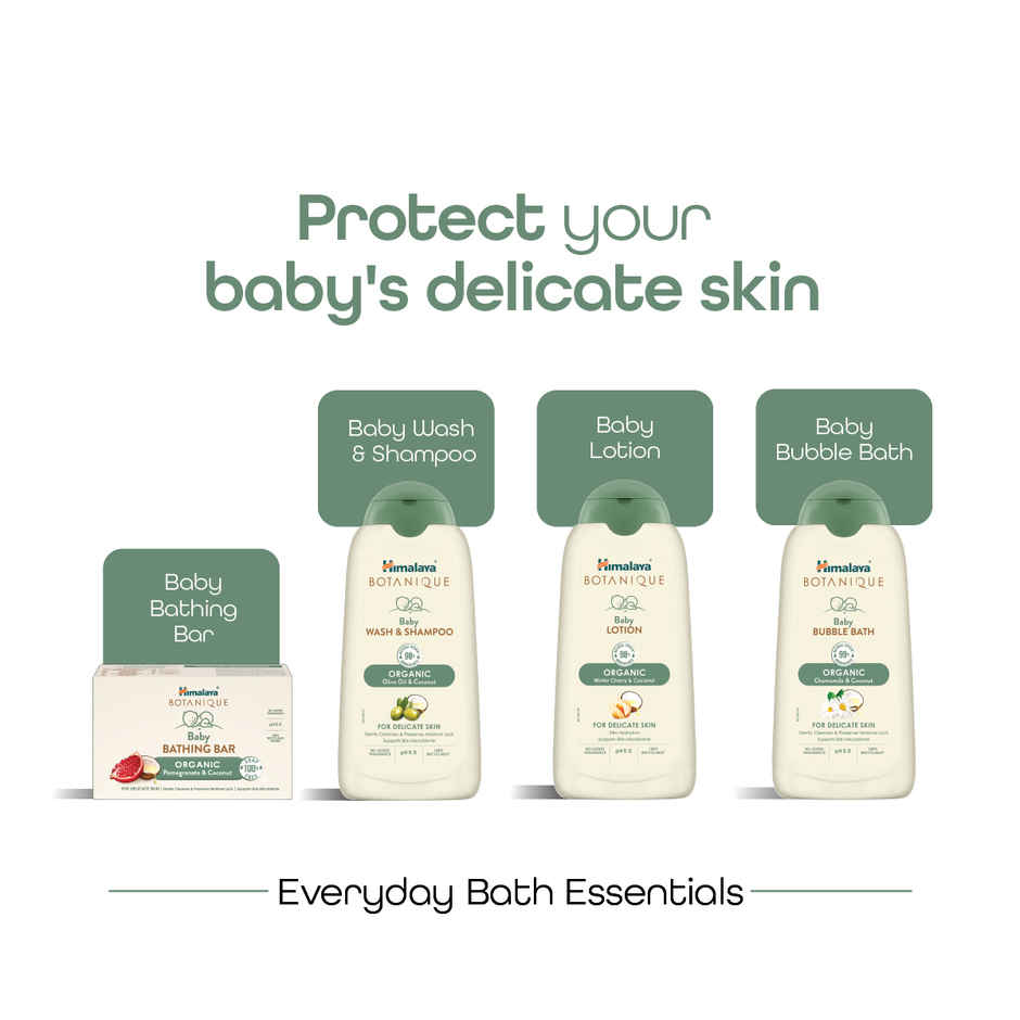 Himalaya Botanique Baby Bubble Bath | Organic | No Tears | Preserves Moisture | Hypoallergenic