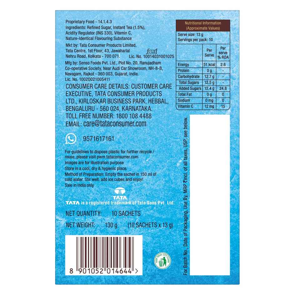 Tata Tea Gold Instant Lemon Iced Tea Premix