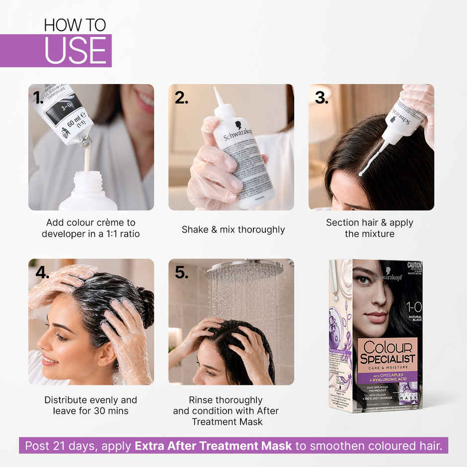 Schwarzkopf Colour Specialist Permanent Hair Colour 1-0 Opulent Black