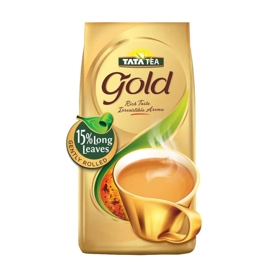 Tata Tea Gold Black Tea, Assam Teas with Gently Rolled Aromatic Long Leaves