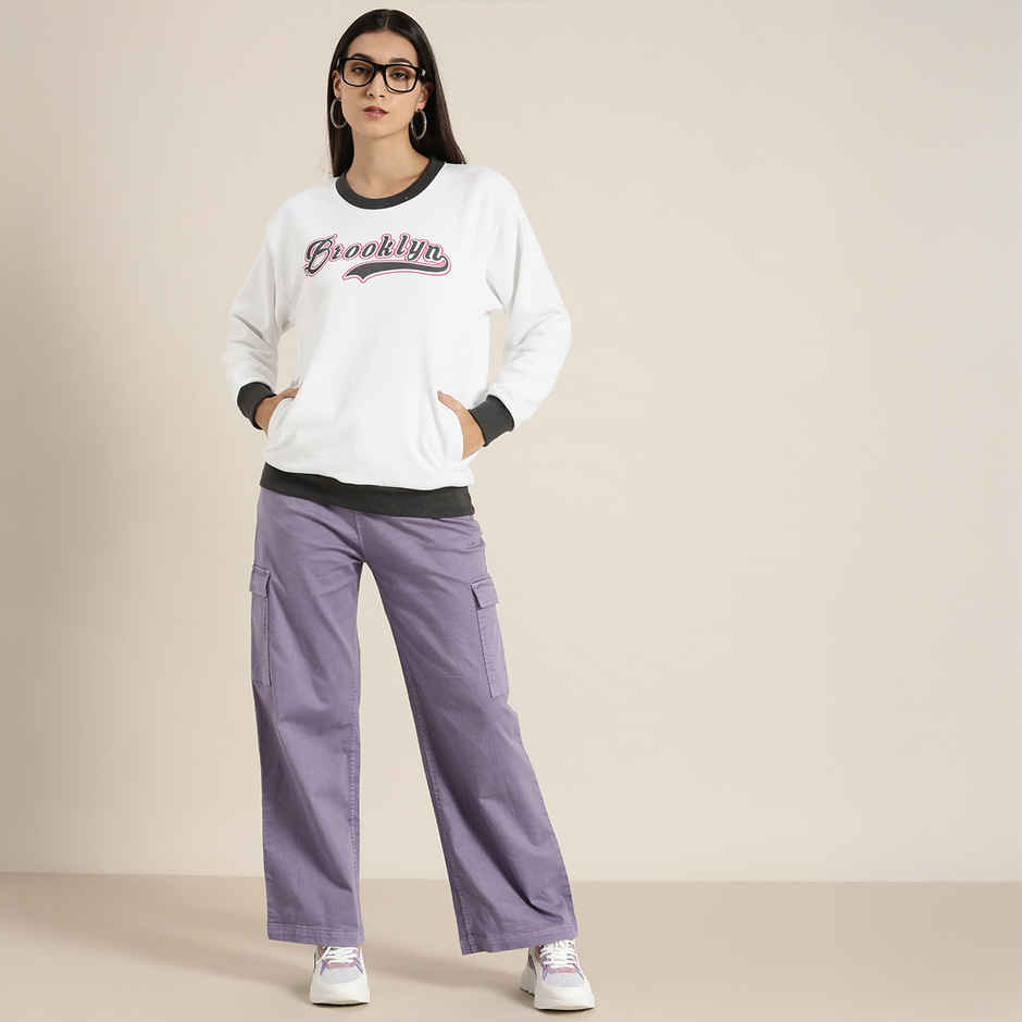 Dillinger Women's Sweatshirt | Dlwmnswt036 | White - S