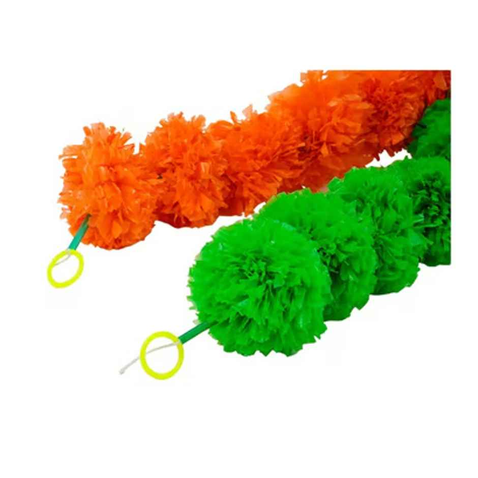 Indian Tricolour Garland Set | Pack of 2 | Tiyu Traditions