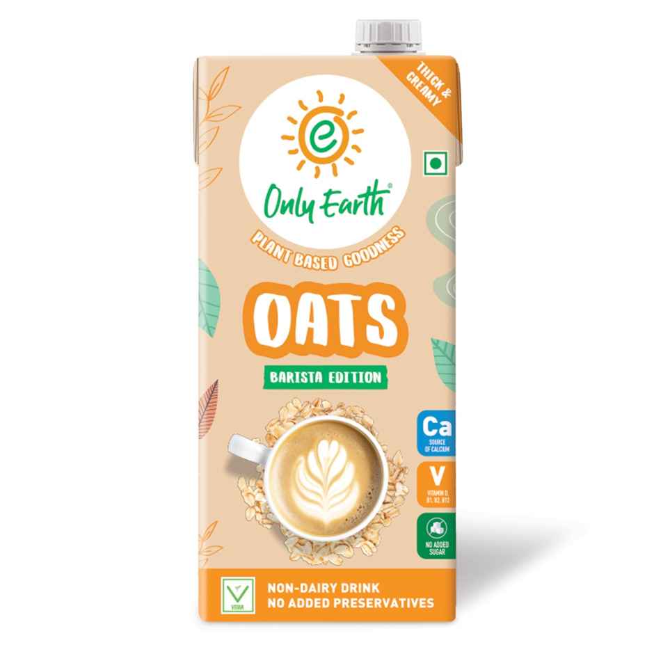 Only Earth Oats Drink Thick And Frothy |Barista Edition | Unsweetened Beverage | Plant Based