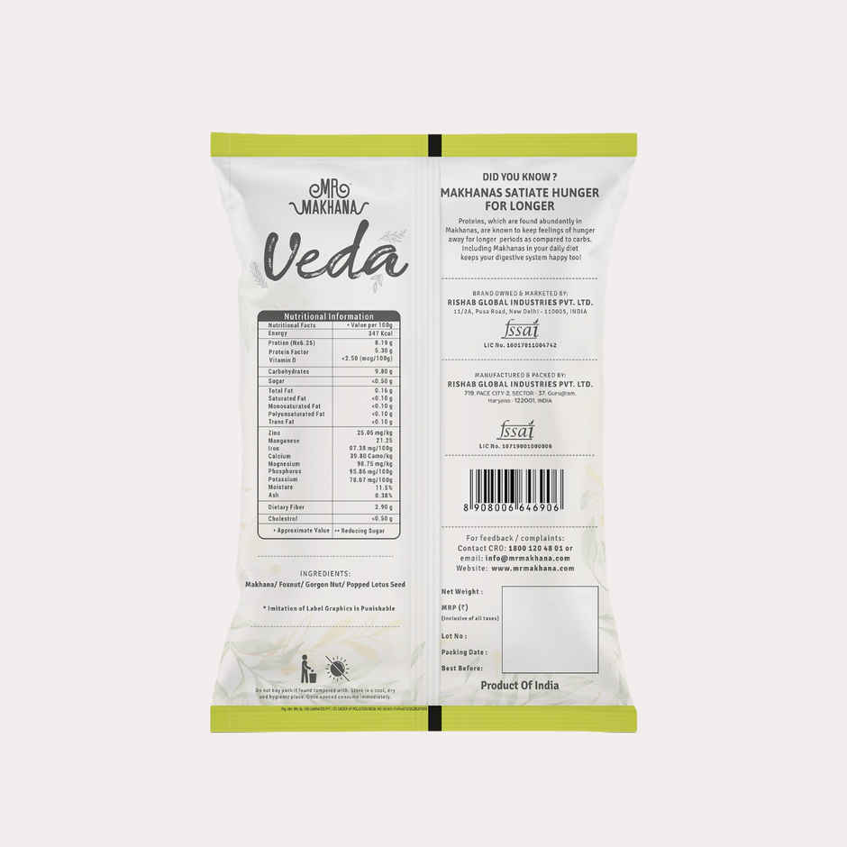 Mr Makhana Veda Premium Raw Makhana