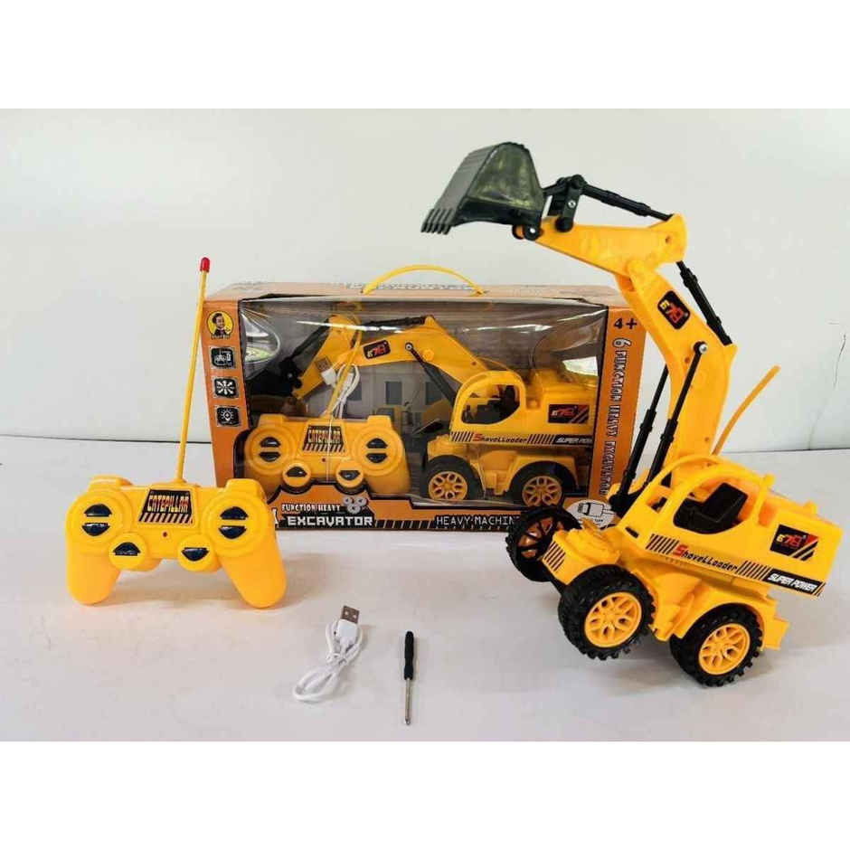 Fablue Remote-Controlled JCB Digger Truck Toy for Kids - Realistic Construction Vehicle For Kids
