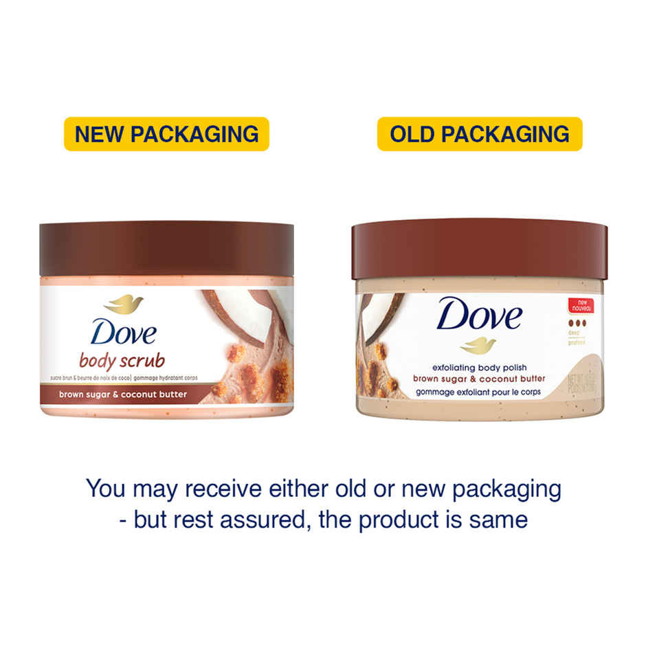 Dove Body Polish | Brown Sugar & Coconut Butter | For Dry Skin | Get Rejuvenated Skin