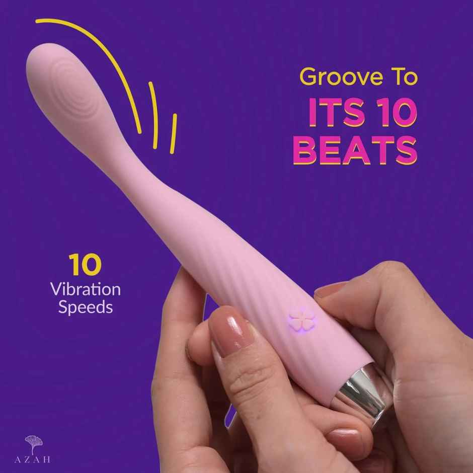Azah Groove Full Body Electric Stress Relief Massager Flexible Neck, Waterproof & Rechargeable