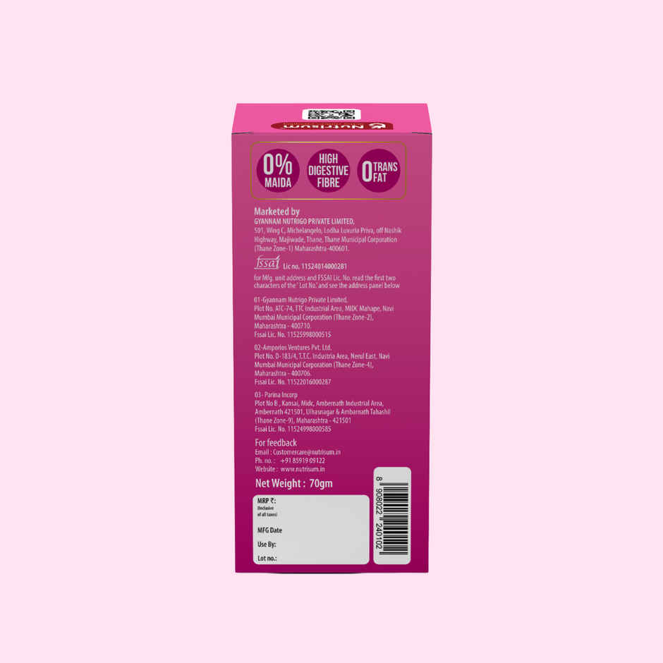 Nutrisum Oats Cookies - No Added Sugar - Mixed Berries