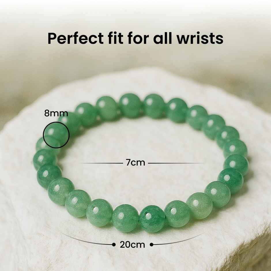 Astroyogi Samridhi Bracelet (Green Aventurine) | Natural Gemstones | Pack of 1