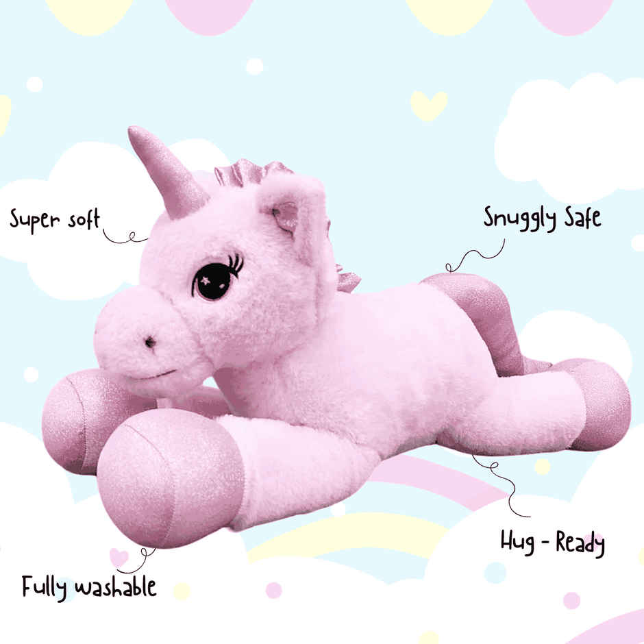Toytales Unicorn Soft Toy Plushie | Cute Stuffed Animal | Gift For Girls | Birthday Gift