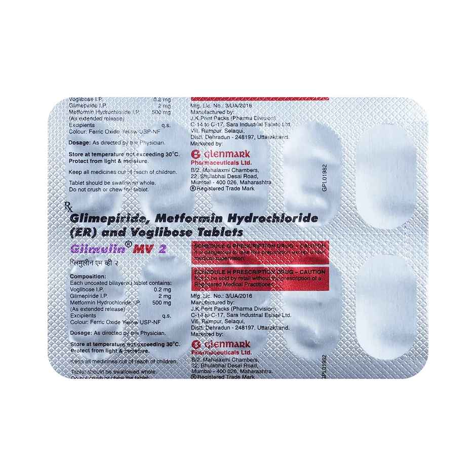 Glimulin MV 2 Tablet ER