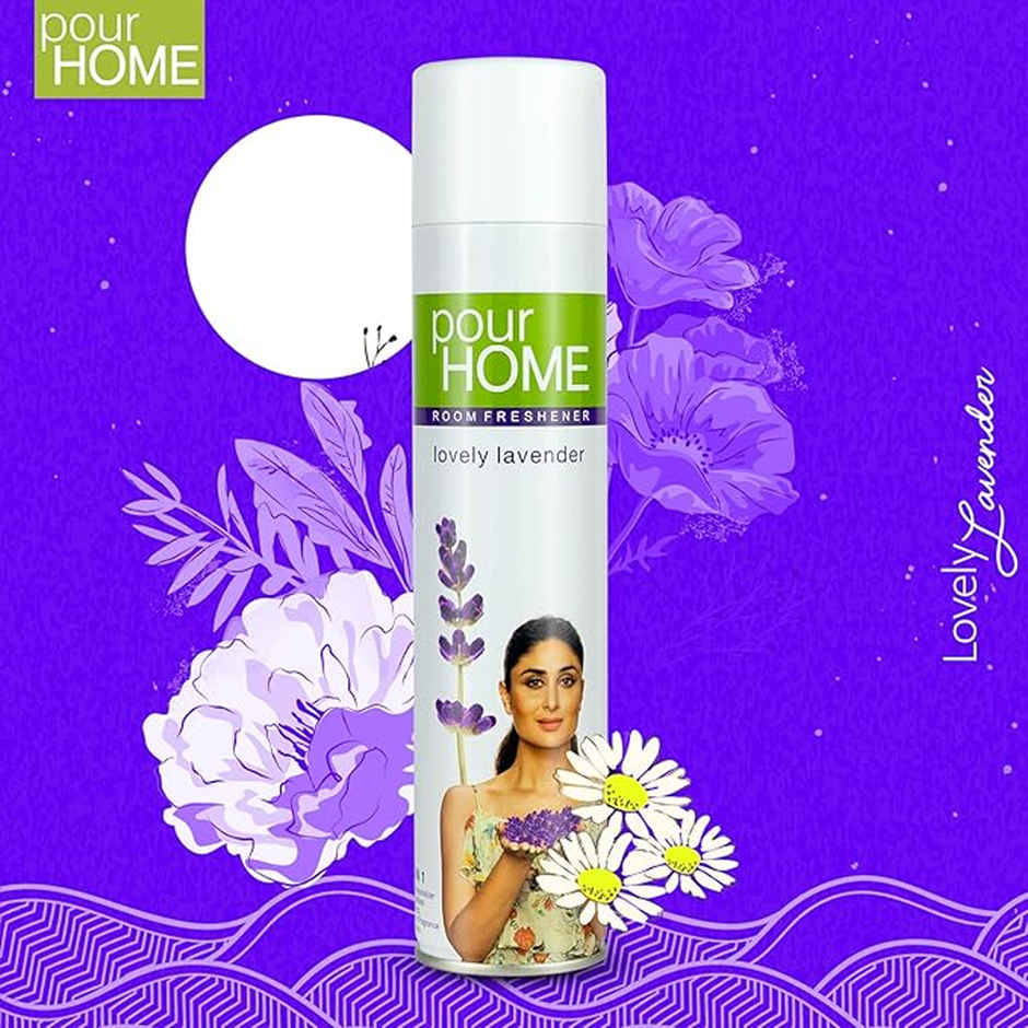 Pour Home Lovely Lavender & Royal Rajni Gandha Room Freshener Spray