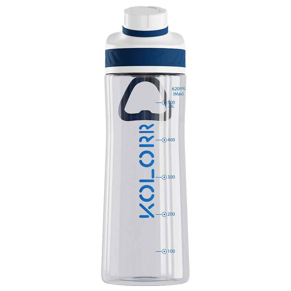 Kolorr Zest 620 ml Bottle | Blue & White | Ideal for Travel & Everyday Hydration
